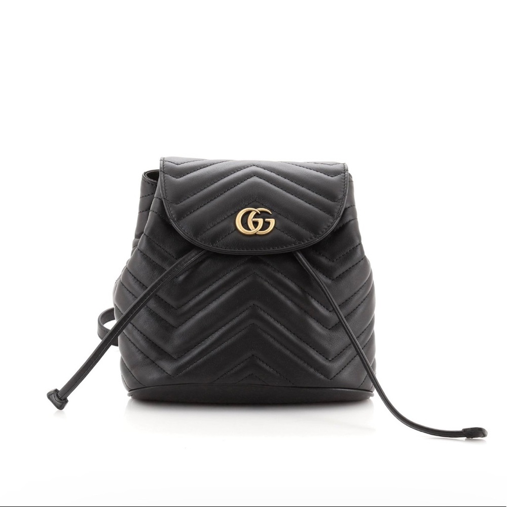 Gucci GG Marmont Drawstring Backpack